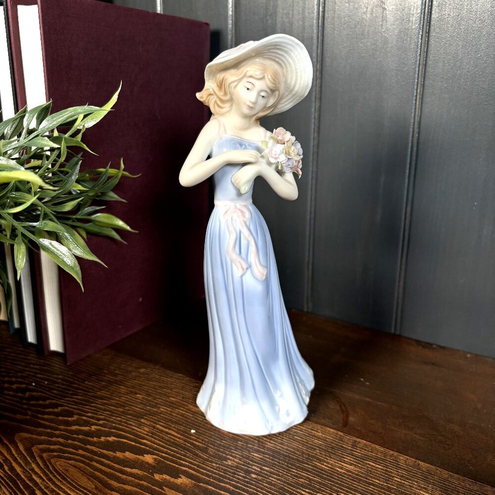 House of Lloyd Gathering Flowers Porcelain Figurine